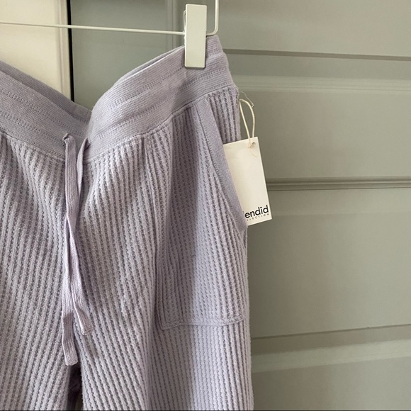 NWT Splendid Firestone Ribbed Waffle Knit Drawstring Joggers Sweatpants - Picture 5 of 6